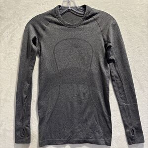 Lululemon Swiftly Tech Long Sleeve Shirt Women's Size 4 Gray Athleisure Yoga Top
